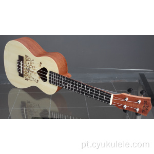 Ukulele com padrão de copo de superfície